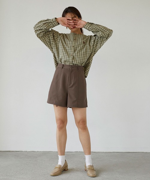 179/WG(イチナナキュウダブルジー)の「カットソーショートパンツ(その他パンツ・レディース・ブラック/ブラウン/グリーン・MEDIUM)」の15枚目の写真