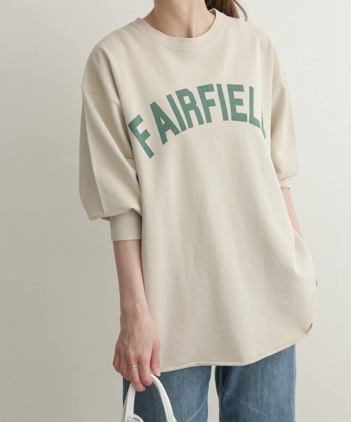 URBAN RESEARCH DOORS（アーバンリサーチドアーズ）の「ピグメントプリントスウェット（スウェット・レディース・チャコールグレー/ライトベージュ/ライトカーキ・1）」の3枚目の写真