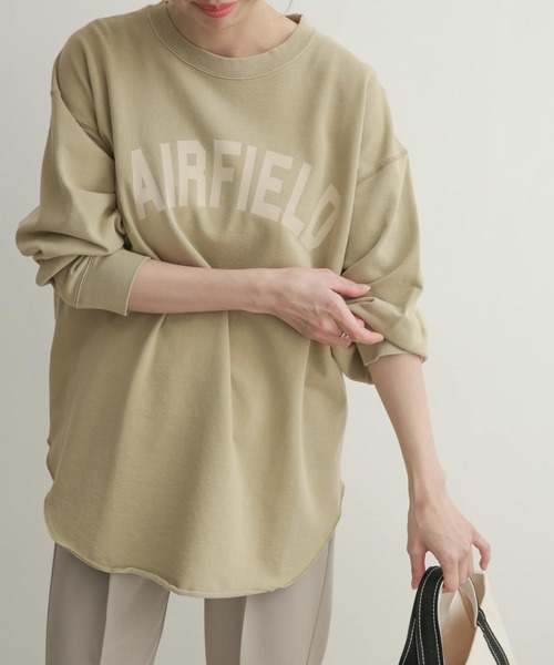 URBAN RESEARCH DOORS（アーバンリサーチドアーズ）の「ピグメントプリントスウェット（スウェット・レディース・チャコールグレー/ライトベージュ/ライトカーキ・1）」の16枚目の写真