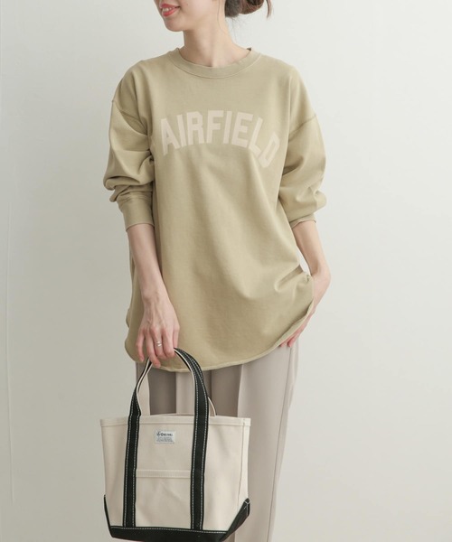 URBAN RESEARCH DOORS（アーバンリサーチドアーズ）の「ピグメントプリントスウェット（スウェット・レディース・チャコールグレー/ライトベージュ/ライトカーキ・1）」の18枚目の写真