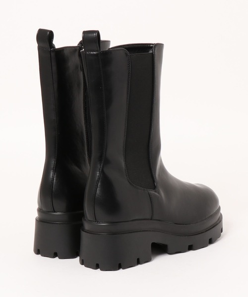 Ezick(エジック)の「美脚トラックソールサイドゴアブーツ(ブーツ・レディース・ブラック/ブラウン・MEDIUM/LARGE)」の13枚目の写真