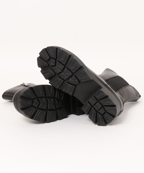 Ezick(エジック)の「美脚トラックソールサイドゴアブーツ(ブーツ・レディース・ブラック/ブラウン・MEDIUM/LARGE)」の14枚目の写真