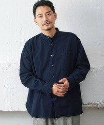 サニークラウズ黒藍シャンブレーのシャツ＜メンズ＞