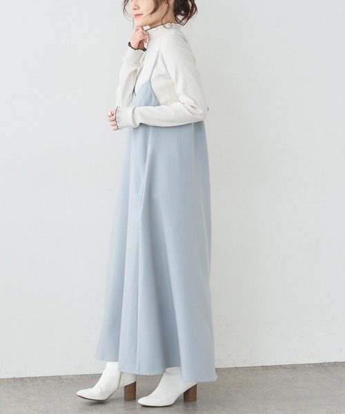 PUAL CE CIN（ピュアルセシン）の「配色リブテレコハイネックロングスリーブ（Tシャツ/カットソー・レディース・アイボリー/グレー/ライトベージュ・FREE）」の13枚目の写真