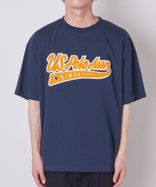 U.S. POLO ASSN.（ユーエスポロアッスン）の「∴WEGO/U.S.POLO ASSN.別注サガラロゴ刺繍BIGTシャツ（Tシャツ/カットソー・メンズ・ネイビー/グリーン/グレー系その他/ナチュラル・MEDIUM/LARGE）」の22枚目の写真