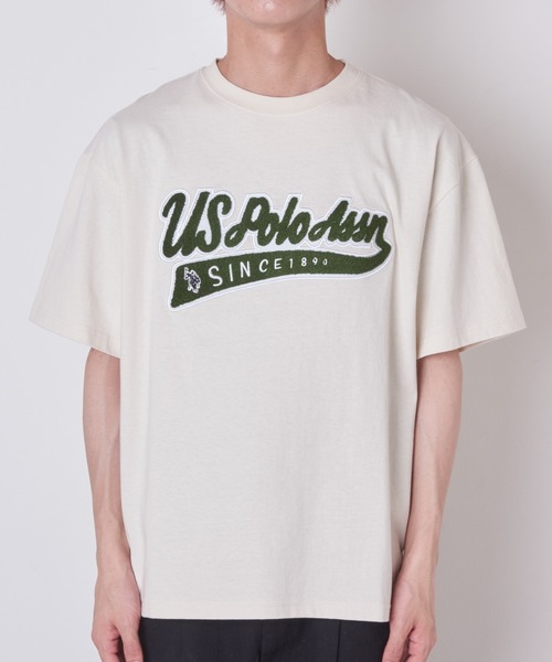 U.S. POLO ASSN.（ユーエスポロアッスン）の「∴WEGO/U.S.POLO ASSN.別注サガラロゴ刺繍BIGTシャツ（Tシャツ/カットソー・メンズ・ネイビー/グリーン/グレー系その他/ナチュラル・MEDIUM/LARGE）」の20枚目の写真