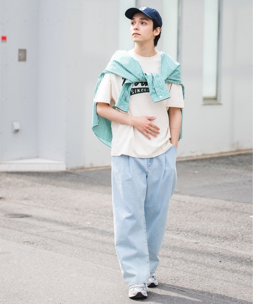 U.S. POLO ASSN.（ユーエスポロアッスン）の「∴WEGO/U.S.POLO ASSN.別注サガラロゴ刺繍BIGTシャツ（Tシャツ/カットソー・メンズ・ネイビー/グリーン/グレー系その他/ナチュラル・MEDIUM/LARGE）」の16枚目の写真