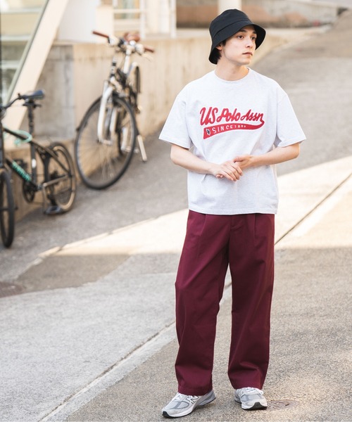 U.S. POLO ASSN.（ユーエスポロアッスン）の「∴WEGO/U.S.POLO ASSN.別注サガラロゴ刺繍BIGTシャツ（Tシャツ/カットソー・メンズ・ネイビー/グリーン/グレー系その他/ナチュラル・MEDIUM/LARGE）」の17枚目の写真