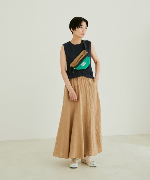 SALON adam et rope'（サロン アダム エ ロペ）の「【極上の肌ざわり】ノースリーブT-SHIRTS -CreamyCotton /クリーミーコットン-（Tシャツ/カットソー・レディース・ピンク/オレンジ/ホワイト系その他2/オフホワイト/ライトグリーン/ブラック系その他・FREE）」の20枚目の写真