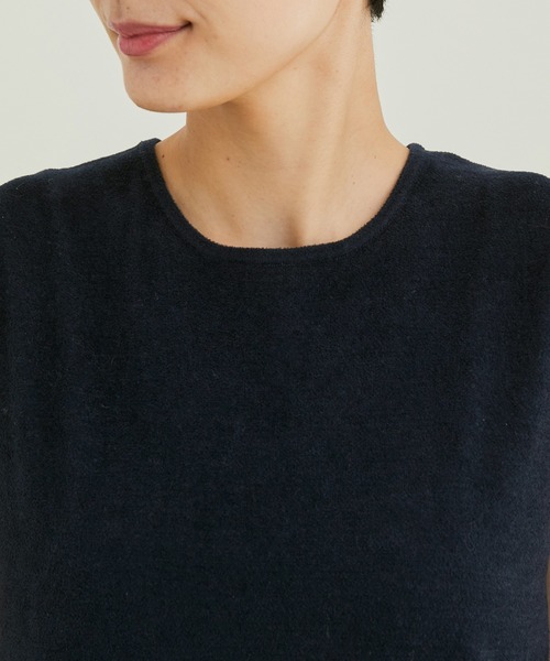 SALON adam et rope'（サロン アダム エ ロペ）の「【極上の肌ざわり】ノースリーブT-SHIRTS -CreamyCotton /クリーミーコットン-（Tシャツ/カットソー・レディース・ピンク/オレンジ/ホワイト系その他2/オフホワイト/ライトグリーン/ブラック系その他・FREE）」の13枚目の写真