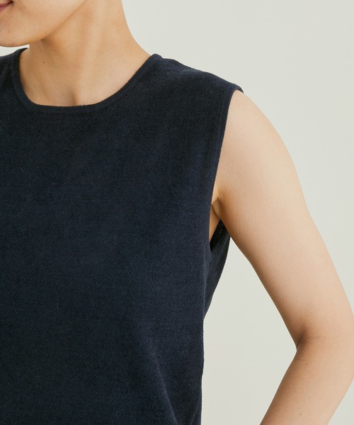 SALON adam et rope'（サロン アダム エ ロペ）の「【極上の肌ざわり】ノースリーブT-SHIRTS -CreamyCotton /クリーミーコットン-（Tシャツ/カットソー・レディース・ピンク/オレンジ/ホワイト系その他2/オフホワイト/ライトグリーン/ブラック系その他・FREE）」の12枚目の写真