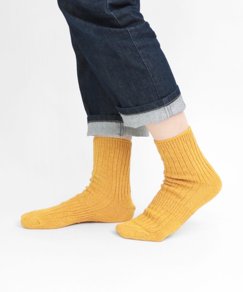 TAWARA（タワラ）の「コットンリネン ショートソックス（ソックス/靴下・レディース・ブルー/ライトピンク/ベージュ/オレンジ/サックスブルー/マスタード/ピンク/ネイビー/グリーン/レッド・M/S）」の7枚目の写真