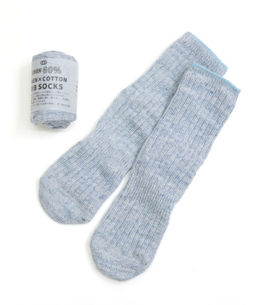 TAWARA（タワラ）の「コットンリネン ショートソックス（ソックス/靴下・レディース・ブルー/ライトピンク/ベージュ/オレンジ/サックスブルー/マスタード/ピンク/ネイビー/グリーン/レッド・M/S）」の20枚目の写真