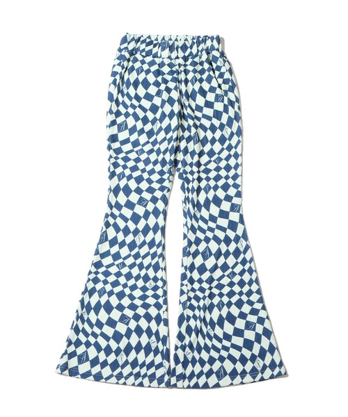 atmos pink(アトモスピンク)の「atmos pink チェッカーリブフレアPT / アトモスピンク チェッカーリブフレアパンツ(その他パンツ・レディース・ネイビー/ブラウン・FREE)」の13枚目の写真