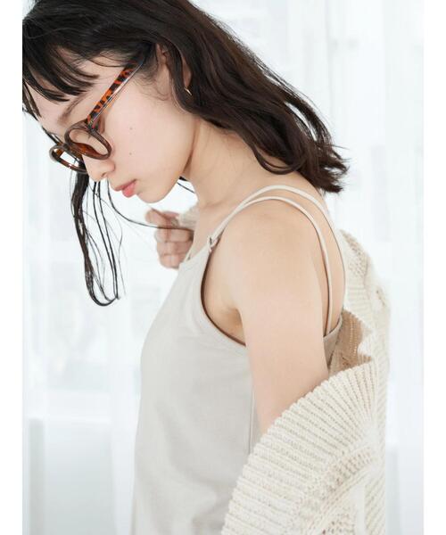 earth music&ecology(アースミュージックアンドエコロジー)の「カップ付きチューブインナー(タンクトップ・レディース・ブラック/ライトベージュ/テラコッタ/ライトカーキ・M/S)」の8枚目の写真