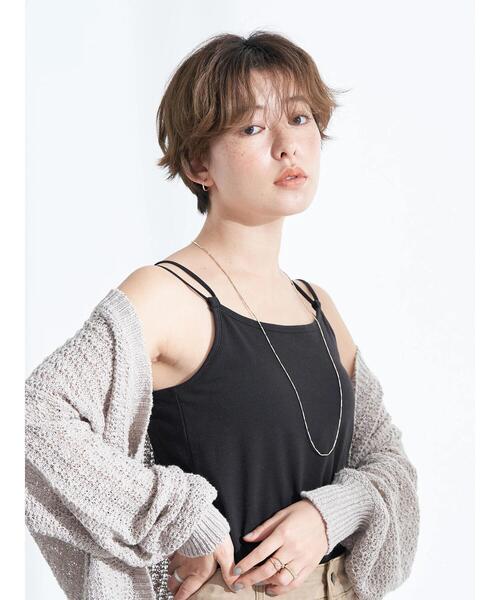 earth music&ecology(アースミュージックアンドエコロジー)の「カップ付きチューブインナー(タンクトップ・レディース・ブラック/ライトベージュ/テラコッタ/ライトカーキ・M/S)」の21枚目の写真