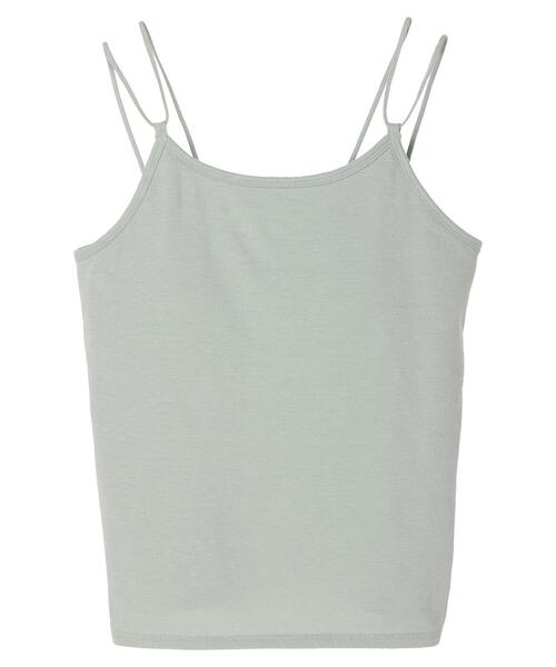 earth music&ecology(アースミュージックアンドエコロジー)の「カップ付きチューブインナー(タンクトップ・レディース・ブラック/ライトベージュ/テラコッタ/ライトカーキ・M/S)」の22枚目の写真