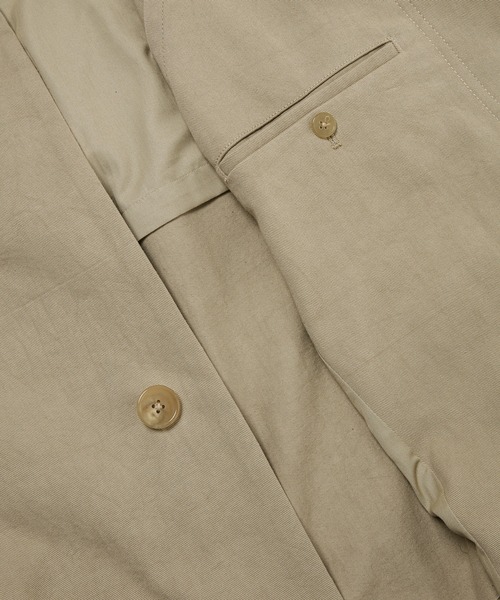 HED MAYNER（ヘドメイナー）の「TRENCH COAT（トレンチコート・メンズ・ベージュ・S）」の4枚目の写真