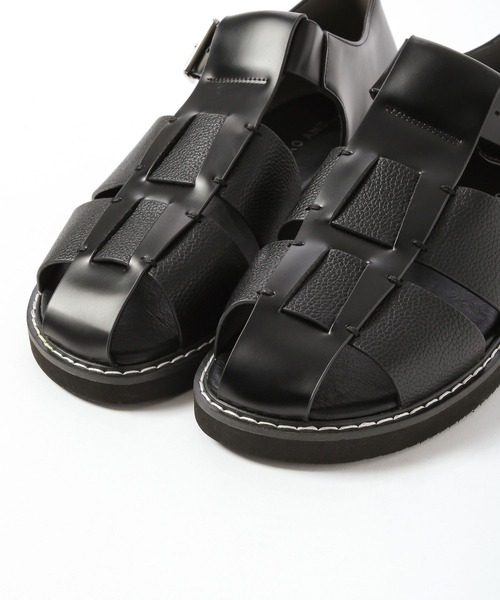 404NICO ニコ サンダル レザー 黒 23EEE