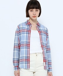 TOMMY HILFIGER | リヨセルリネンチェックリラックスシャツ(シャツ/ブラウス)