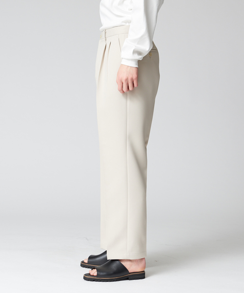 ABAHOUSE（アバハウス）の「【セットアップ対応】スモーキー ワイド イージーパンツ（その他パンツ・メンズ・ブラウン/アイボリー/ラベンダー・44/48/46）」の10枚目の写真