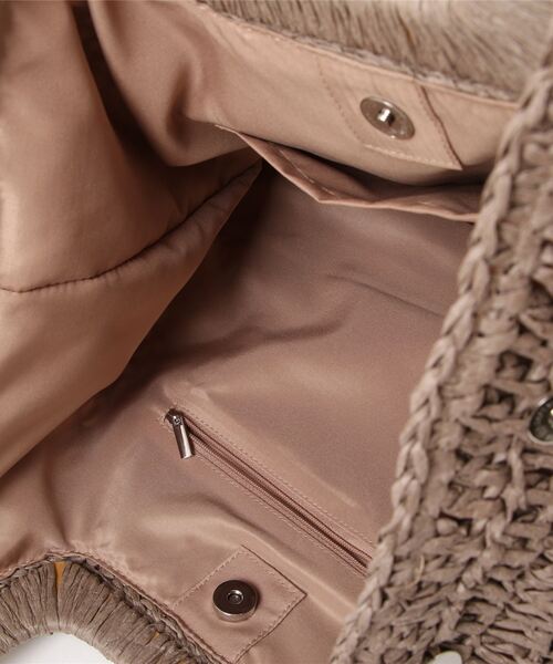 Green　Parks（グリーンパークス）の「・ウッドハンドルペーパートート（トートバッグ・レディース・オレンジ/グレイッシュベージュ/グリーン・FREE）」の12枚目の写真