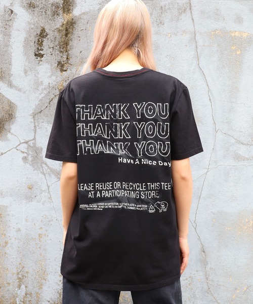 WOLVES KILL SHEEP（ウルヴスキルシープ）の「WOLVES KILL SHEEP/ウルブスキルシープ THANK YOU SS T-SHIRT プリントTシャツ（Tシャツ/カットソー・メンズ・ブラック・M/L/XL）」の19枚目の写真