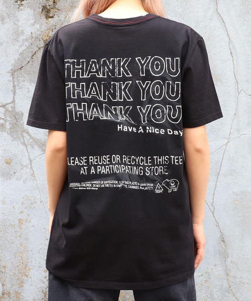 WOLVES KILL SHEEP（ウルヴスキルシープ）の「WOLVES KILL SHEEP/ウルブスキルシープ THANK YOU SS T-SHIRT プリントTシャツ（Tシャツ/カットソー・メンズ・ブラック・M/L/XL）」の20枚目の写真