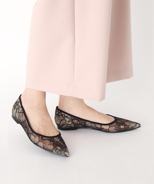ESPERANZA（エスペランサ）の「チュールレースフラットパンプス（パンプス・レディース・ブラック系/ベージュ系・LL/S/M/L）」の9枚目の写真