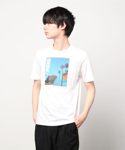 PUMA（プーマ）の「プーマ PUMA PHOTOPRINT Tシャツ_（Tシャツ/カットソー・メンズ・ブラック/ホワイト・M/LL/S/L）」の2枚目の写真