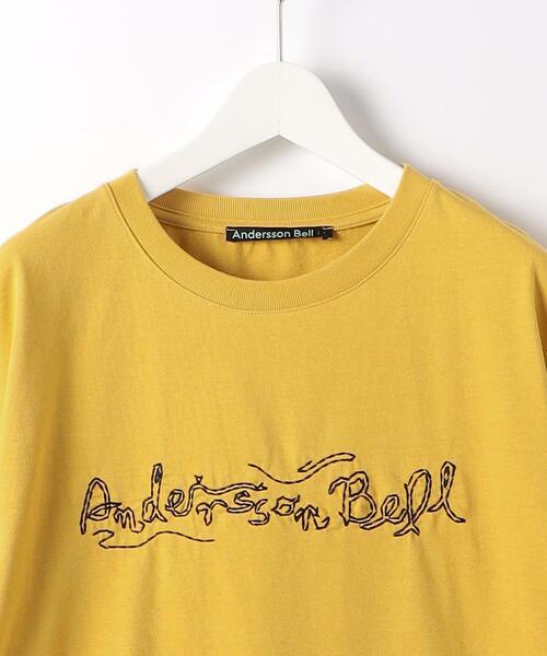 ANDERSSON BELL(アンダースンベル)の「<Andersson Bell> EMBROIDERY TEE/Tシャツ(Tシャツ/カットソー・メンズ・マスタード/ブラック/ホワイト・M/L)」の16枚目の写真