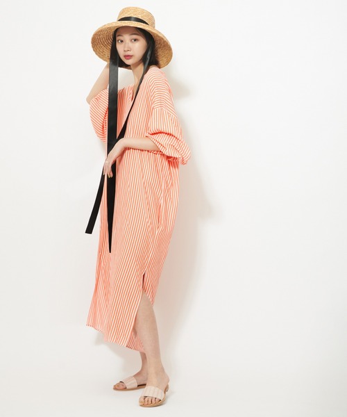 セール Roseanna ローズアンナ ストライプvネックワンピース をセール価格で購入できます Spick Spick Span ユーバイスピックアンドスパン のファッション ストライプvネックワンピース ワンピース Roseanna ローズアンナ By U U