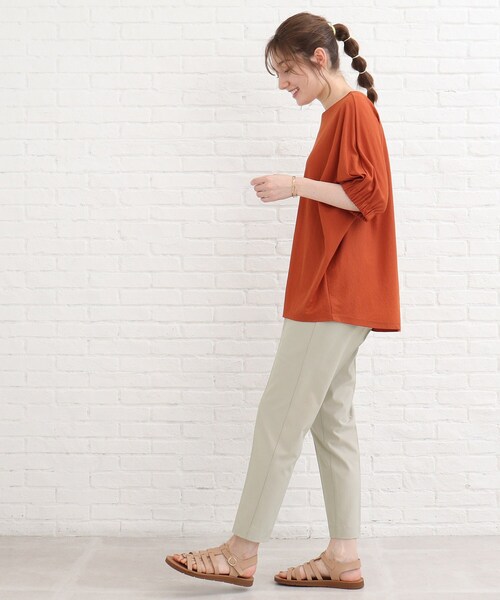 SHOO・LA・RUE(シューラルー)の「◆【接触冷感/洗濯機可/SS-3L】サマータックテーパードパンツ(その他パンツ・レディース・ナチュラル/ブルー/ブラック/ベージュ/ピンク系・10/05/03/02/04/01)」の8枚目の写真