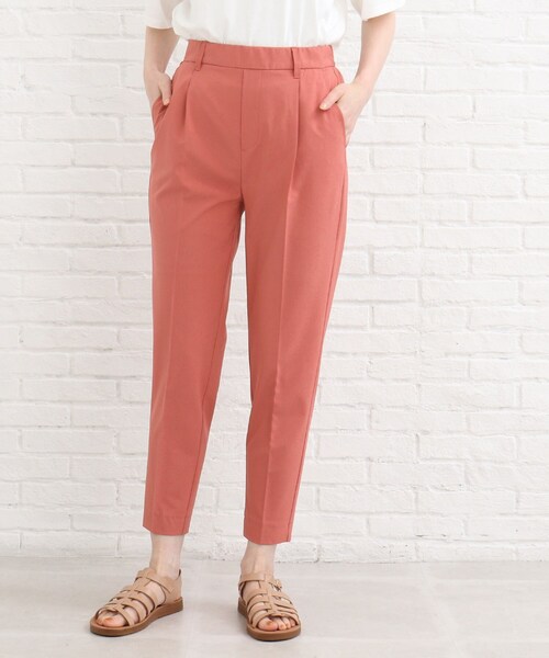 SHOO・LA・RUE(シューラルー)の「◆【接触冷感/洗濯機可/SS-3L】サマータックテーパードパンツ(その他パンツ・レディース・ナチュラル/ブルー/ブラック/ベージュ/ピンク系・10/05/03/02/04/01)」の12枚目の写真