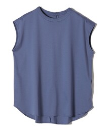 SHIPS | 〈手洗い可能〉アルビニパールモチーフボタンフレンチスリーブカットソー(Tシャツ/カットソー)