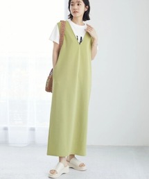 Green　Parks | ・ELENCARE DUE Vネックロングジャンスカ(ジャンパースカート)