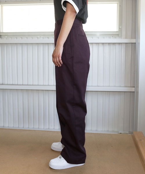セール】ツイルカラーワイドストレートパンツ（その他パンツ