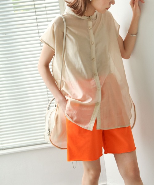 Chillfar(チルファー)の「スウェットハーフパンツ(スウェットパンツ・レディース・ブラック/オレンジ/ブルー/グリーン/アイボリー/オートミール・FREE)」の6枚目の写真