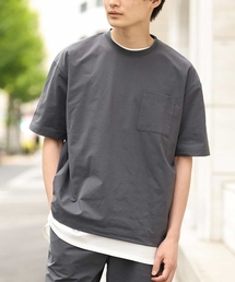 a.v.v | 【S-XXL】ドローコード付きワイドシルエットカットソー（セットアップ対応）(Tシャツ/カットソー)