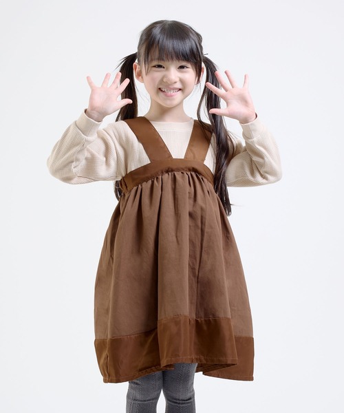 DILASH(ディラッシュ)の「ジャンパースカート(ジャンパースカート・キッズ・カーキ/ブラウン・120/110/100/80/140/130/90)」の3枚目の写真