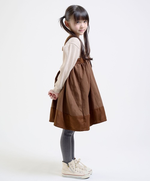 DILASH(ディラッシュ)の「ジャンパースカート(ジャンパースカート・キッズ・カーキ/ブラウン・120/110/100/80/140/130/90)」の8枚目の写真