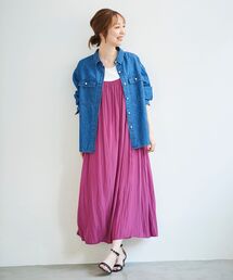 le.coeur blanc | デシンギャザーキャミワンピース(ワンピース)