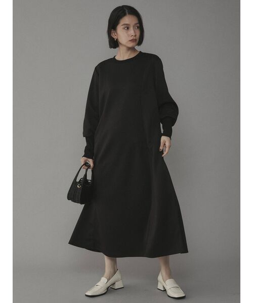 COTORICA（コトリカ）の「パネルカットフレアワンピース（ワンピース・レディース・ブラック/ベージュ/ブラウン/オフホワイト・FREE）」の8枚目の写真