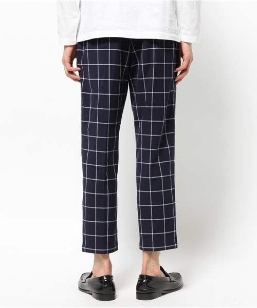 417 EDIFICE（フォーワンセブンエディフィス）の「◇ウィンドペン9/L クロップドパンツ（その他パンツ・メンズ・チャコールグレー/ネイビー・SMALL/LARGE/MEDIUM）」の4枚目の写真