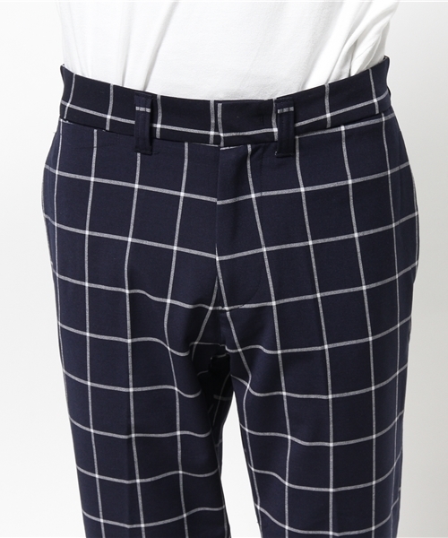 417 EDIFICE（フォーワンセブンエディフィス）の「◇ウィンドペン9/L クロップドパンツ（その他パンツ・メンズ・チャコールグレー/ネイビー・SMALL/LARGE/MEDIUM）」の6枚目の写真