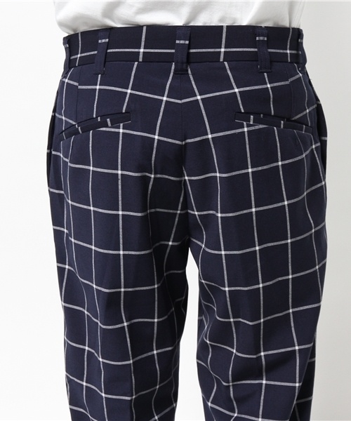 417 EDIFICE（フォーワンセブンエディフィス）の「◇ウィンドペン9/L クロップドパンツ（その他パンツ・メンズ・チャコールグレー/ネイビー・SMALL/LARGE/MEDIUM）」の7枚目の写真