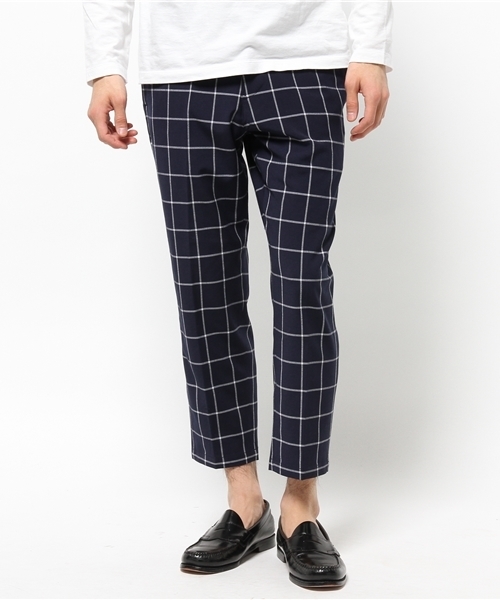 417 EDIFICE（フォーワンセブンエディフィス）の「◇ウィンドペン9/L クロップドパンツ（その他パンツ・メンズ・チャコールグレー/ネイビー・SMALL/LARGE/MEDIUM）」の12枚目の写真