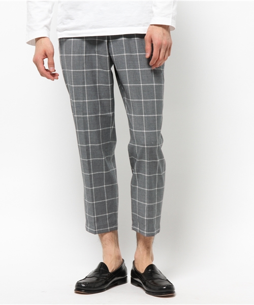 417 EDIFICE（フォーワンセブンエディフィス）の「◇ウィンドペン9/L クロップドパンツ（その他パンツ・メンズ・チャコールグレー/ネイビー・SMALL/LARGE/MEDIUM）」の13枚目の写真