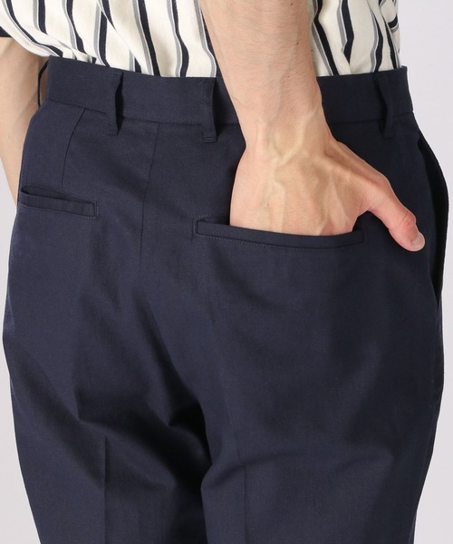 niko and...(ニコアンド)の「綿麻スリットフレアパンツ(スラックス・メンズ・グリーン/ネイビー・LARGE/MEDIUM)」の11枚目の写真