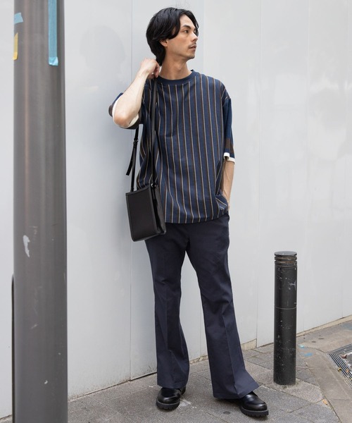 niko and...(ニコアンド)の「綿麻スリットフレアパンツ(スラックス・メンズ・グリーン/ネイビー・LARGE/MEDIUM)」の16枚目の写真